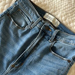 Abercrombie jeans, high rise, skinny, size 4, gently worn